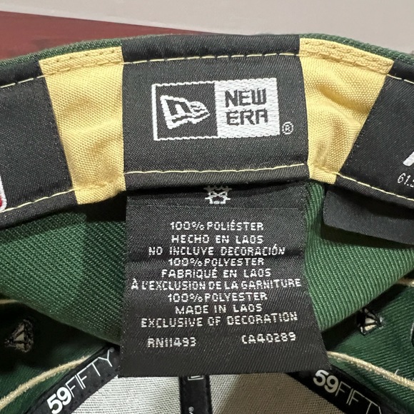 New Era, 59Fifty Fitted Hat, Boston Celtics, Green, Black & Cold - Picture 11 of 11